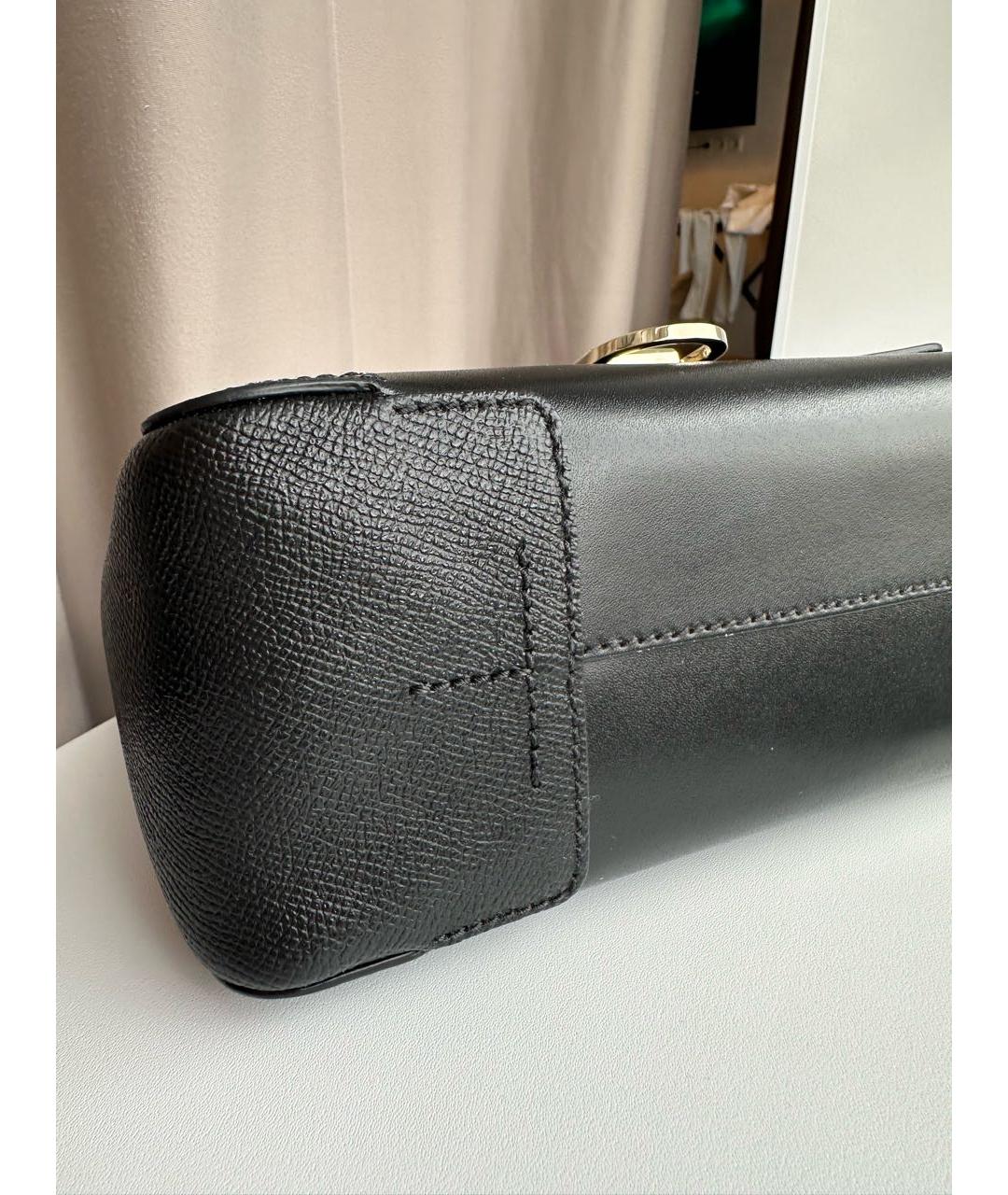 FURLA Черная кожаная сумка через плечо, фото 6