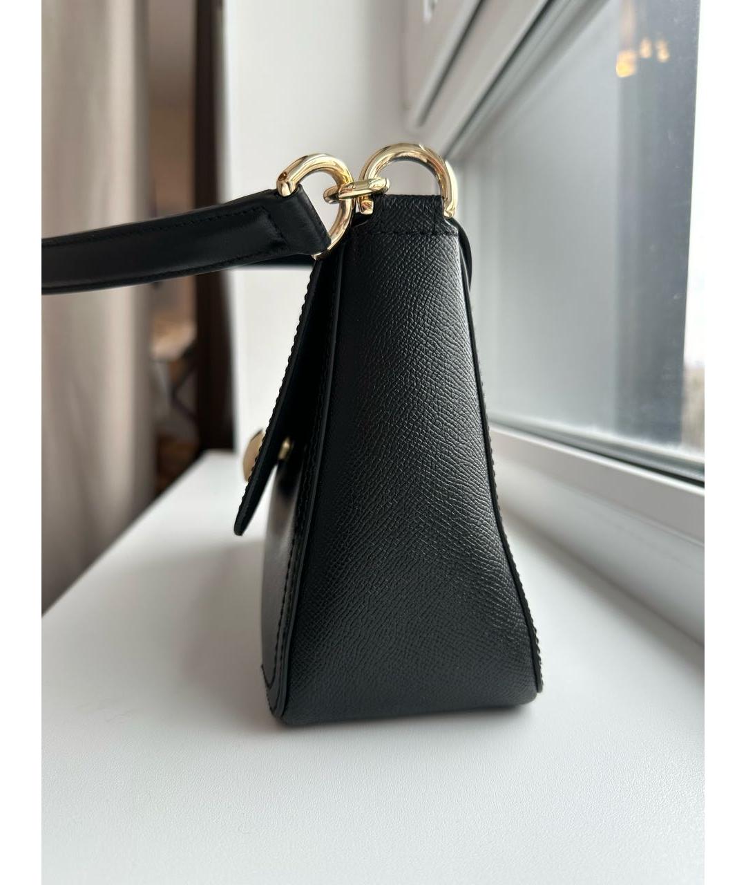 FURLA Черная кожаная сумка через плечо, фото 2