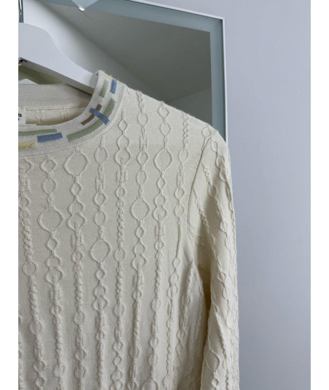 HERMES PRE-OWNED Бежевый кашемировый джемпер / свитер, фото 4