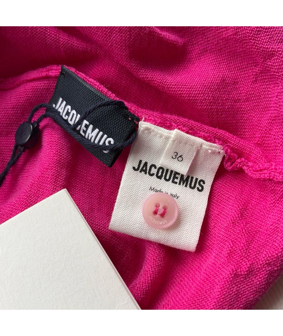 JACQUEMUS Розовый шерстяной кардиган, фото 2