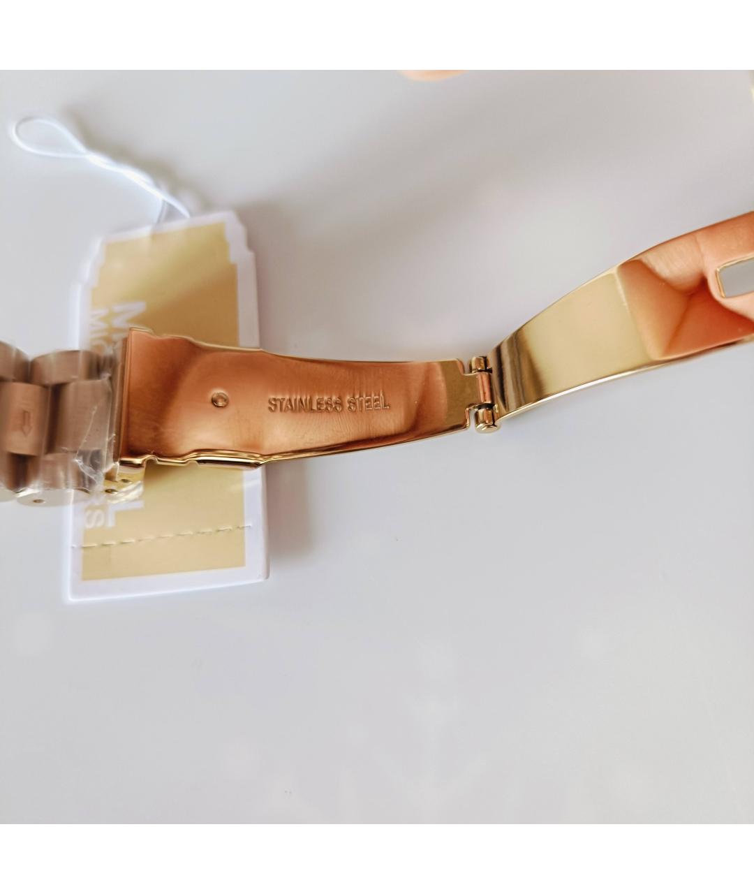 MICHAEL KORS Золотые стальные часы, фото 6