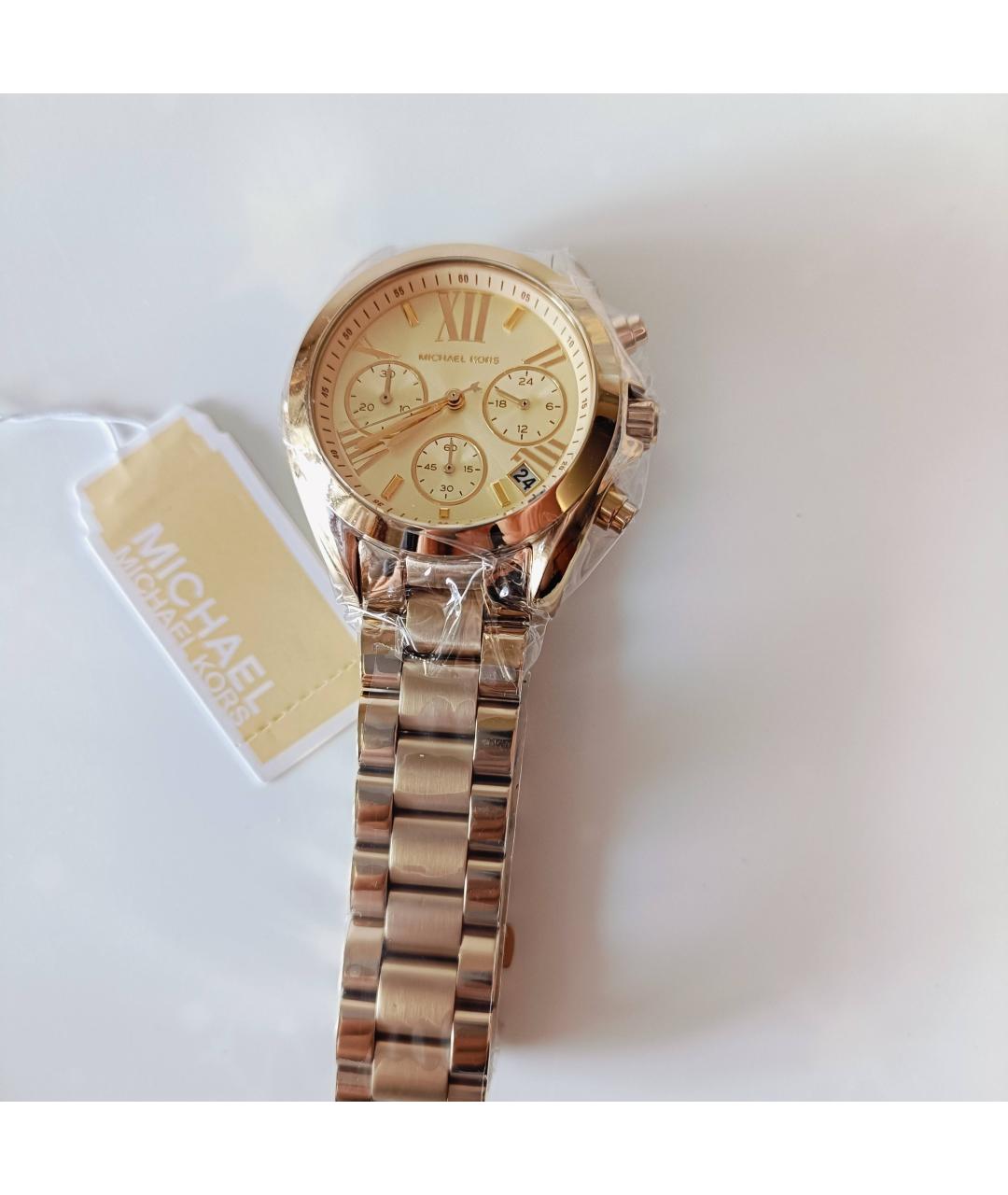 MICHAEL KORS Золотые стальные часы, фото 5