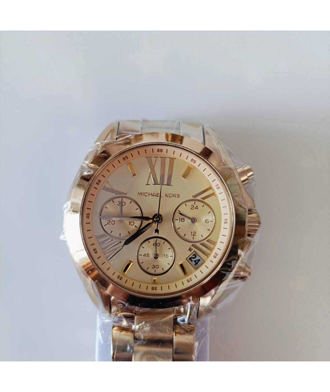 MICHAEL KORS Золотые стальные часы, фото 4