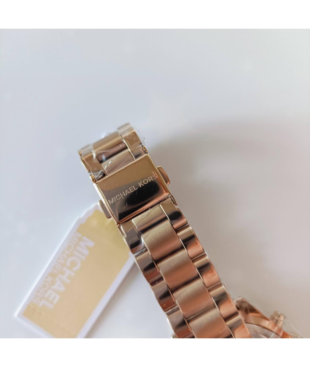 MICHAEL KORS Золотые стальные часы, фото 3