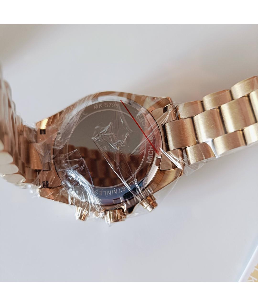 MICHAEL KORS Золотые стальные часы, фото 2