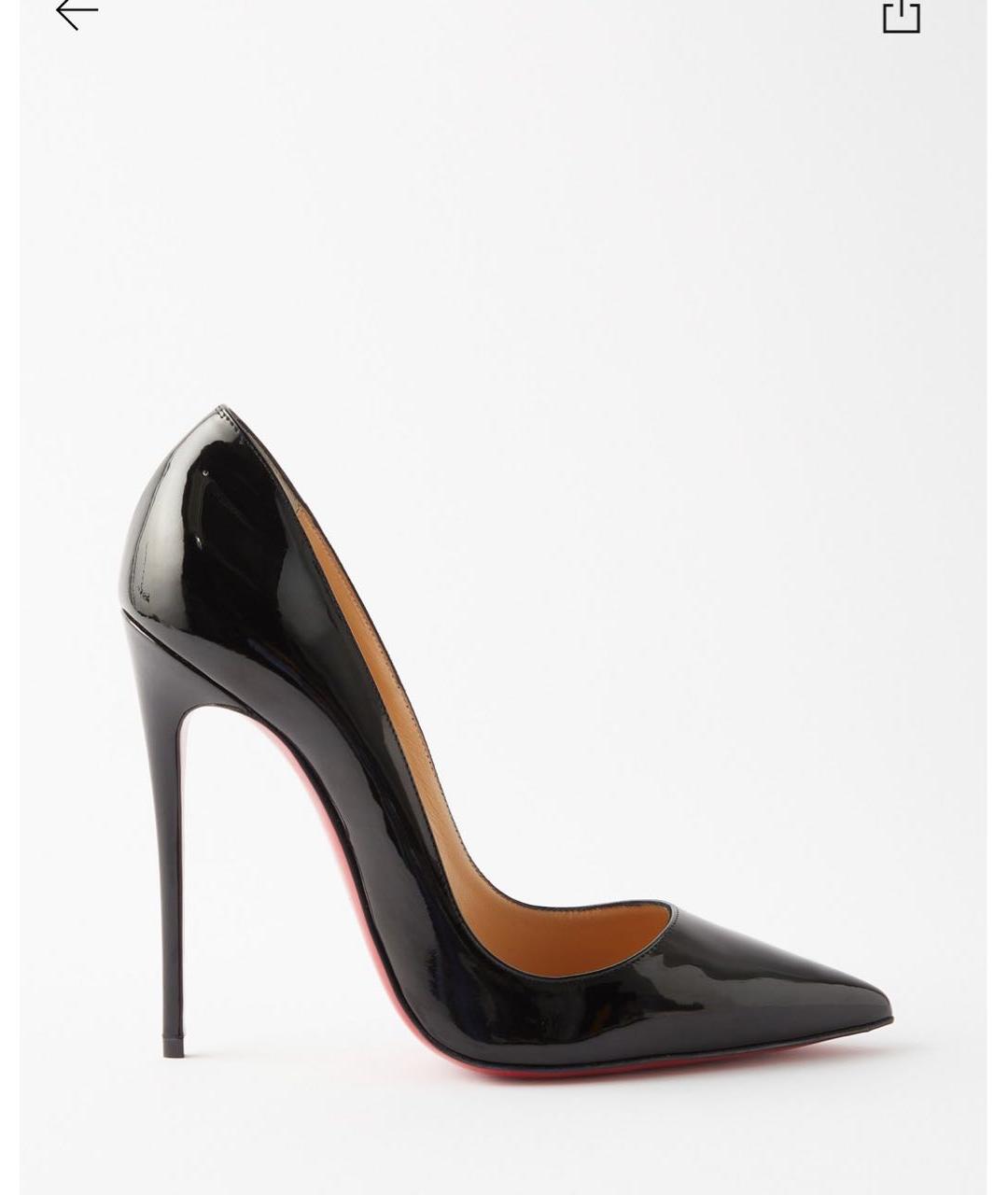 CHRISTIAN LOUBOUTIN Черные туфли из лакированной кожи, фото 9