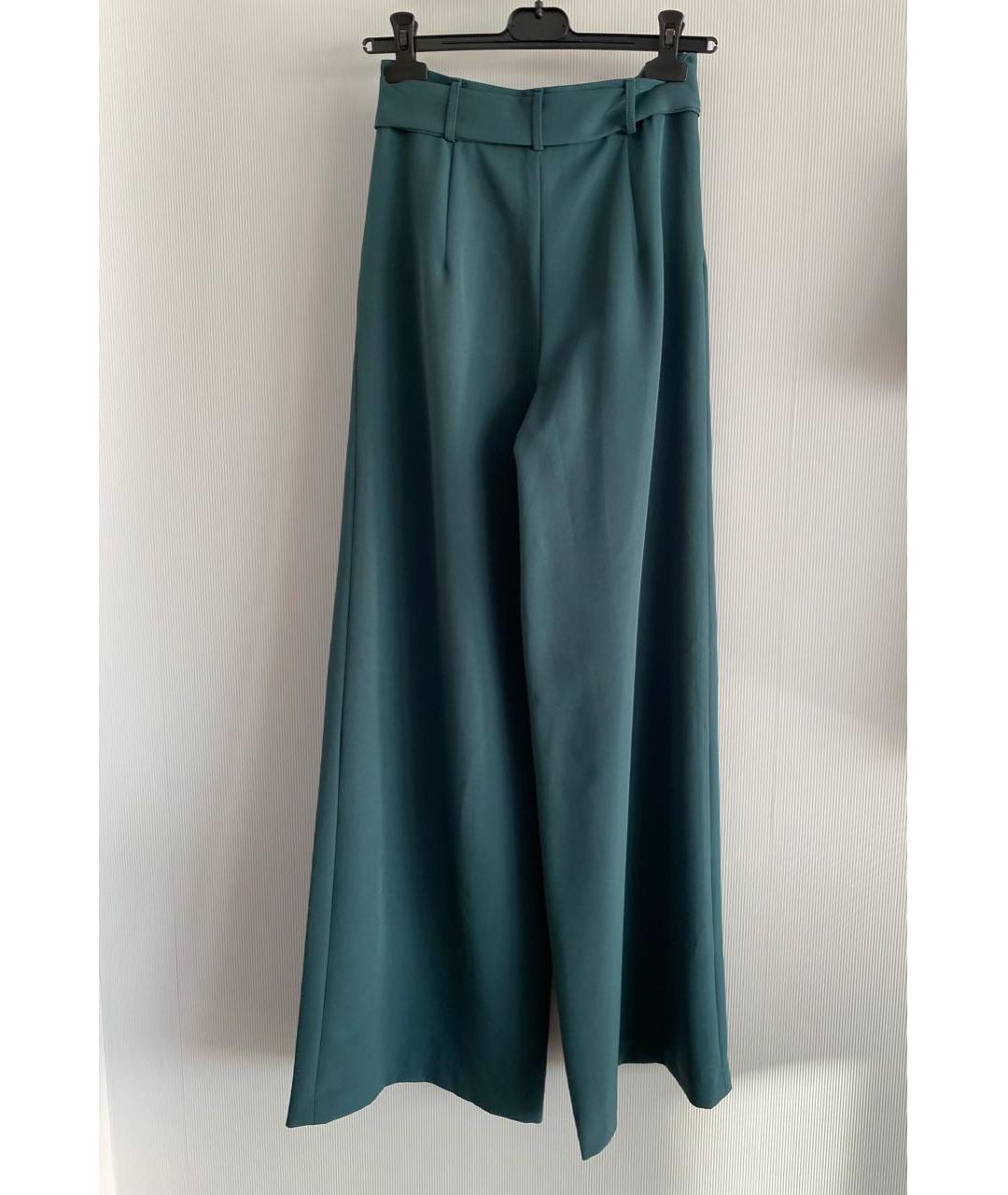 MILLY Зеленые полиэстеровые брюки широкие, фото 5