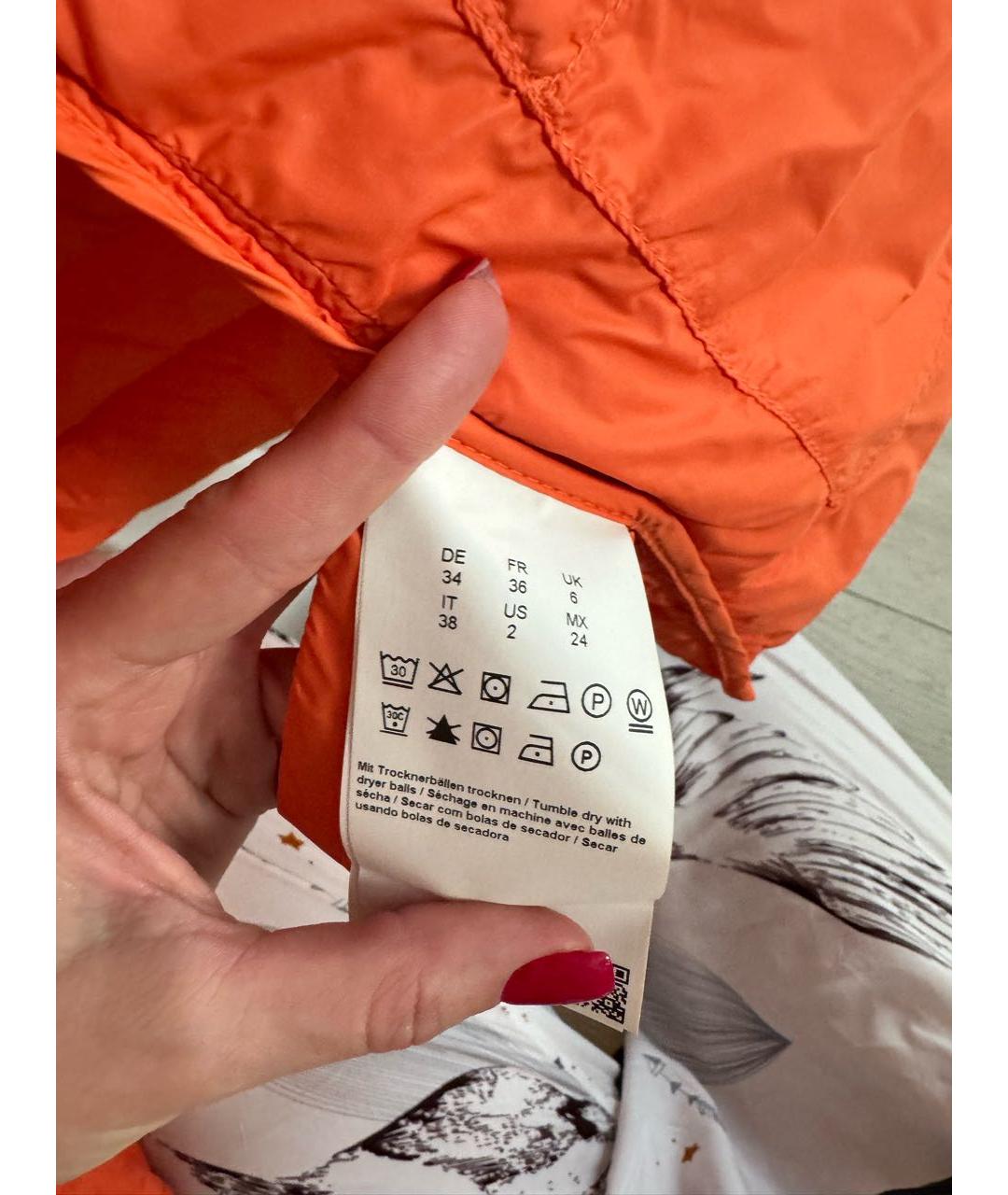 HUGO BOSS Оранжевая полиэстеровая куртка, фото 5