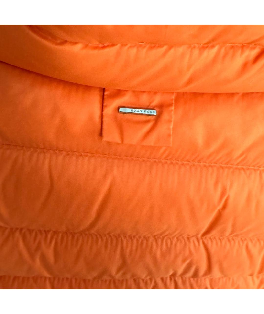 HUGO BOSS Оранжевая полиэстеровая куртка, фото 4