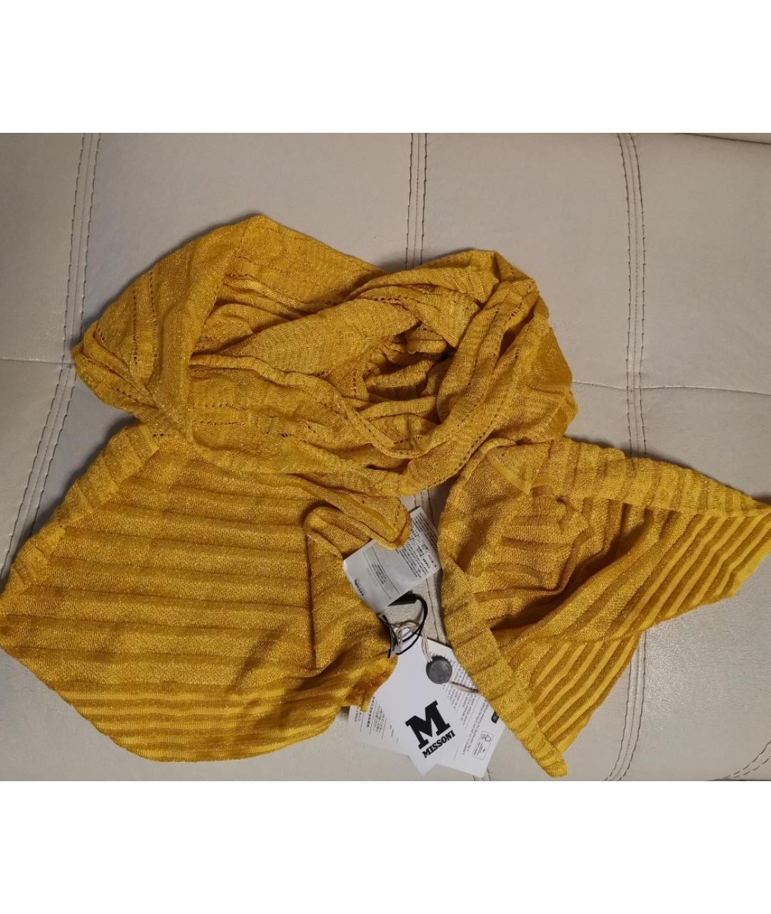 M MISSONI Желтый шарф, фото 2