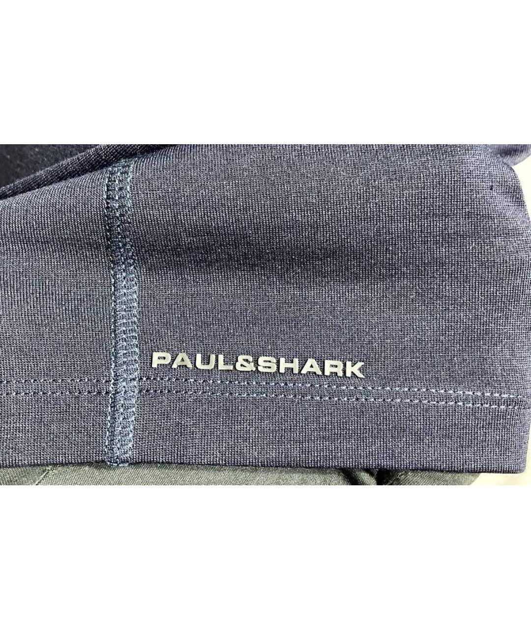 PAUL & SHARK Темно-синяя футболка, фото 6