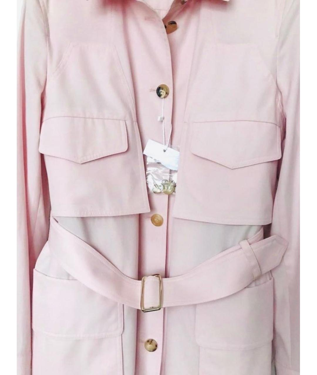 MAX MARA Розовый хлопковый жакет/пиджак, фото 7