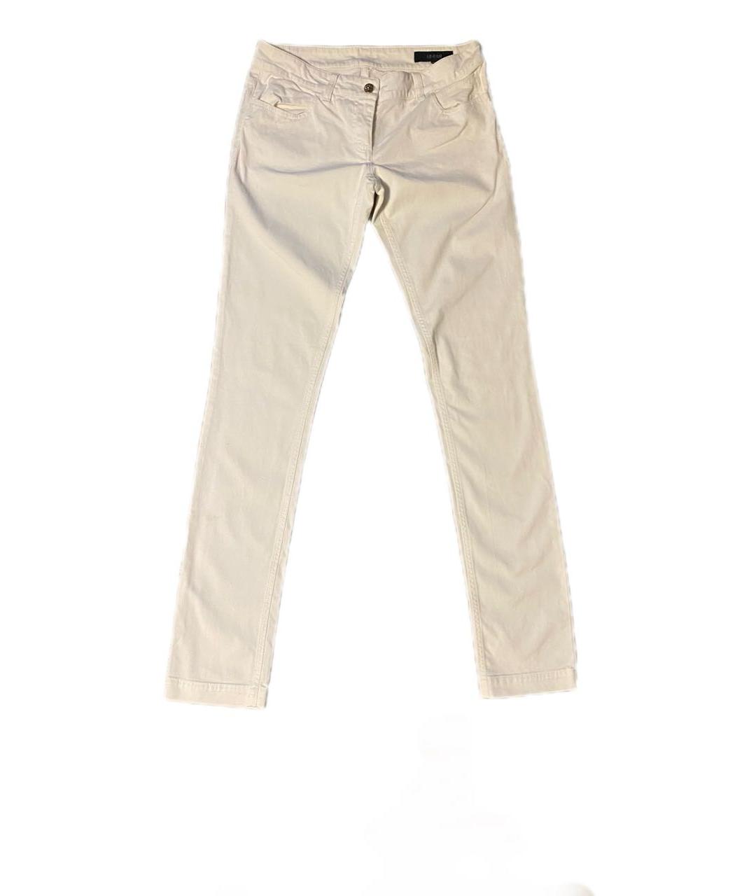 GUCCI Белые хлопко-эластановые джинсы слим, фото 1