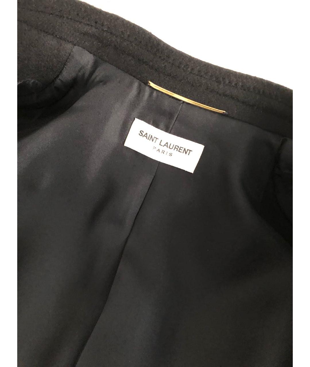 SAINT LAURENT Черный шерстяной жакет/пиджак, фото 3