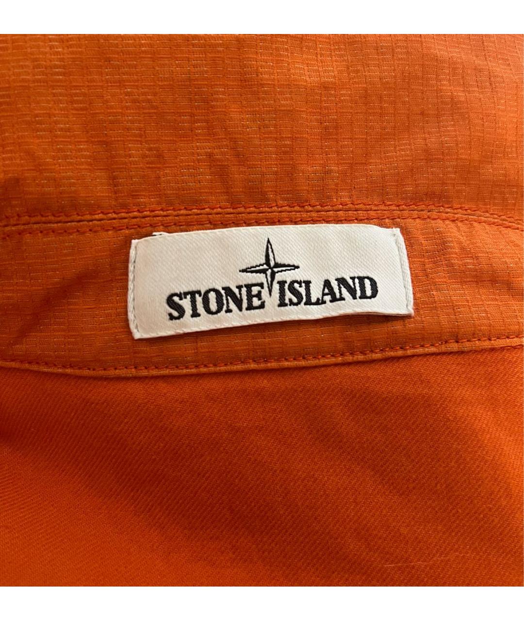 STONE ISLAND Оранжевая хлопковая куртка, фото 7
