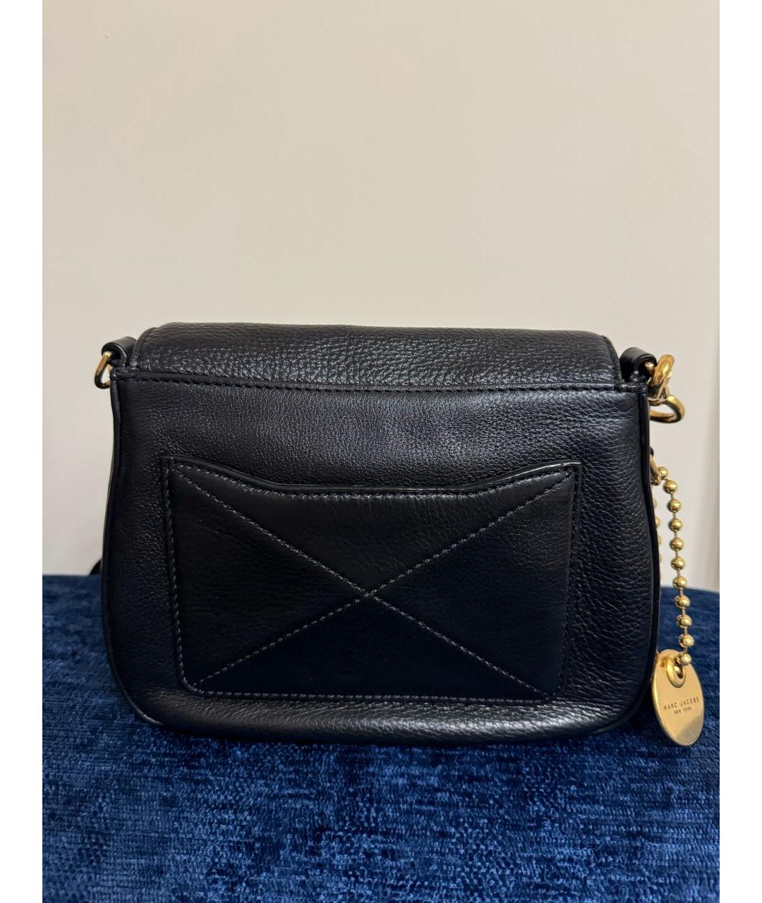MARC JACOBS Черная кожаная сумка через плечо, фото 3