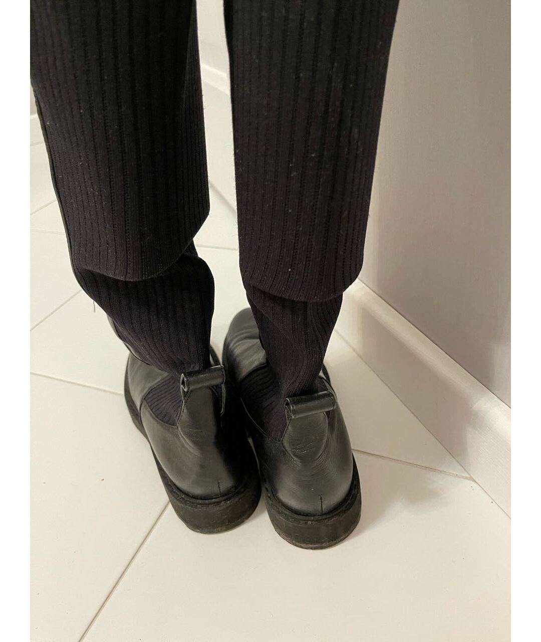 FENDI Черные кожаные сапоги, фото 4