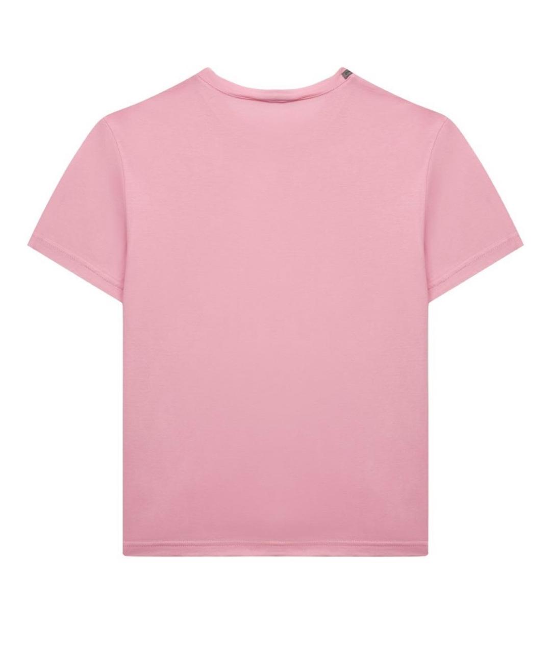 DOLCE&GABBANA Розовая хлопковая футболка, фото 2