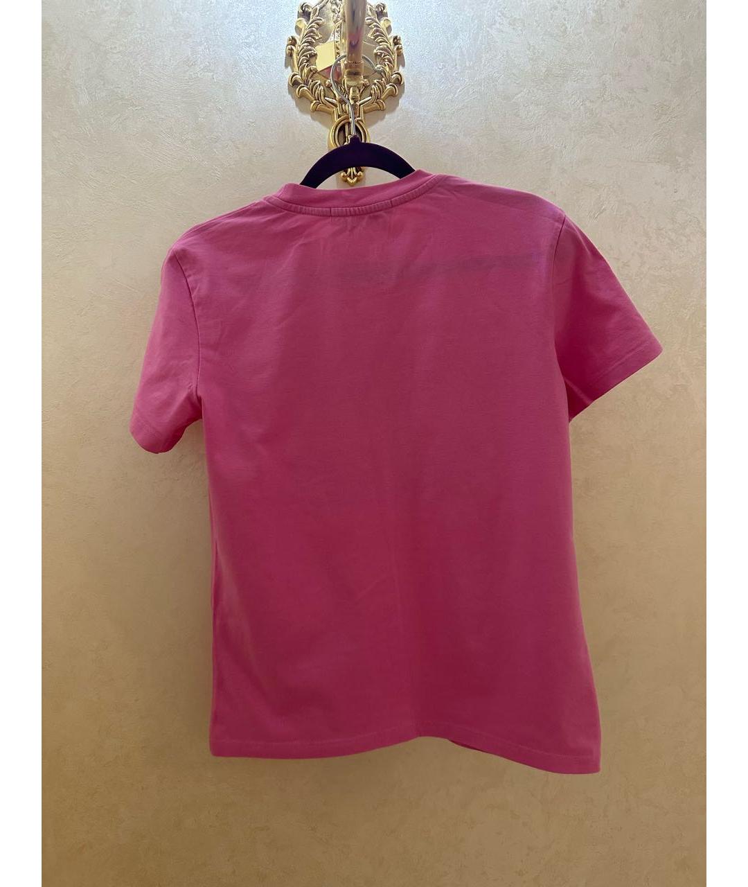 MSGM Розовая хлопковая футболка, фото 2