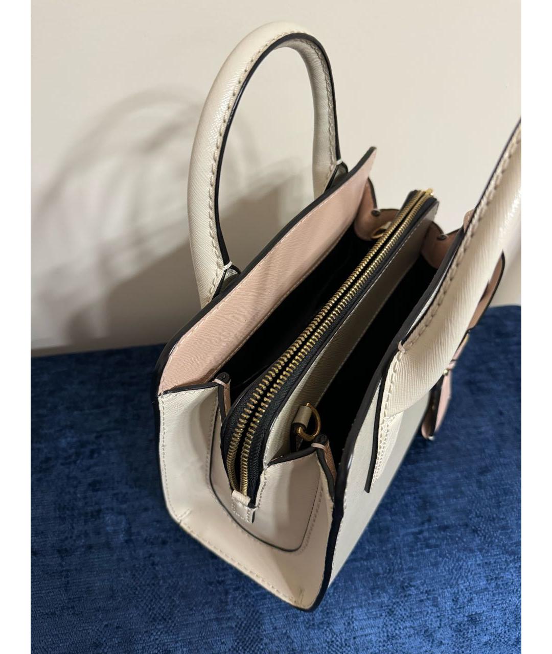 MARC JACOBS Бежевая кожаная сумка тоут, фото 4