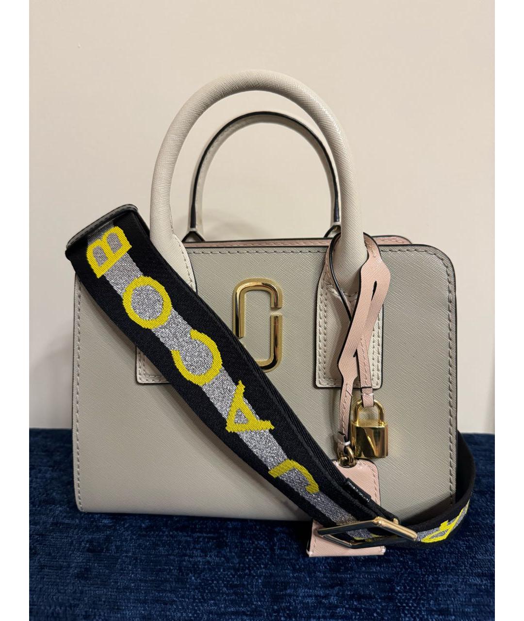 MARC JACOBS Бежевая кожаная сумка тоут, фото 5