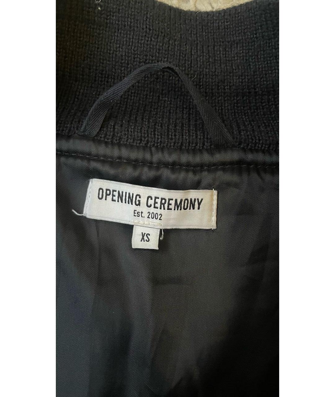 OPENING CEREMONY Черная шерстяная куртка, фото 3