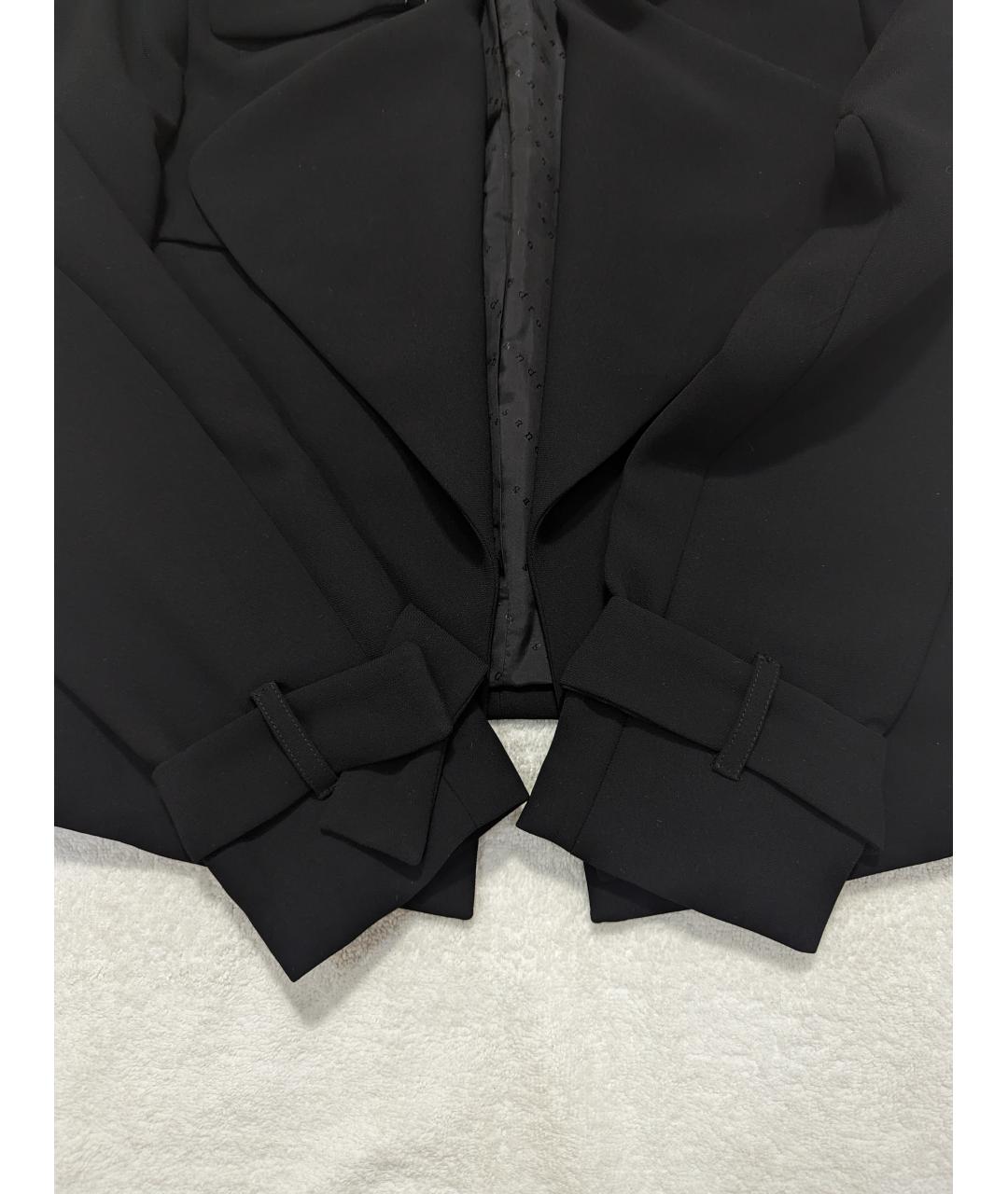 SANDRO Черный полиэстеровый жакет/пиджак, фото 3