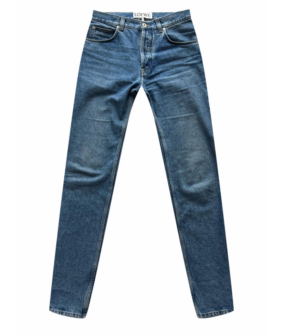 LOEWE Синие хлопковые прямые джинсы, фото 1