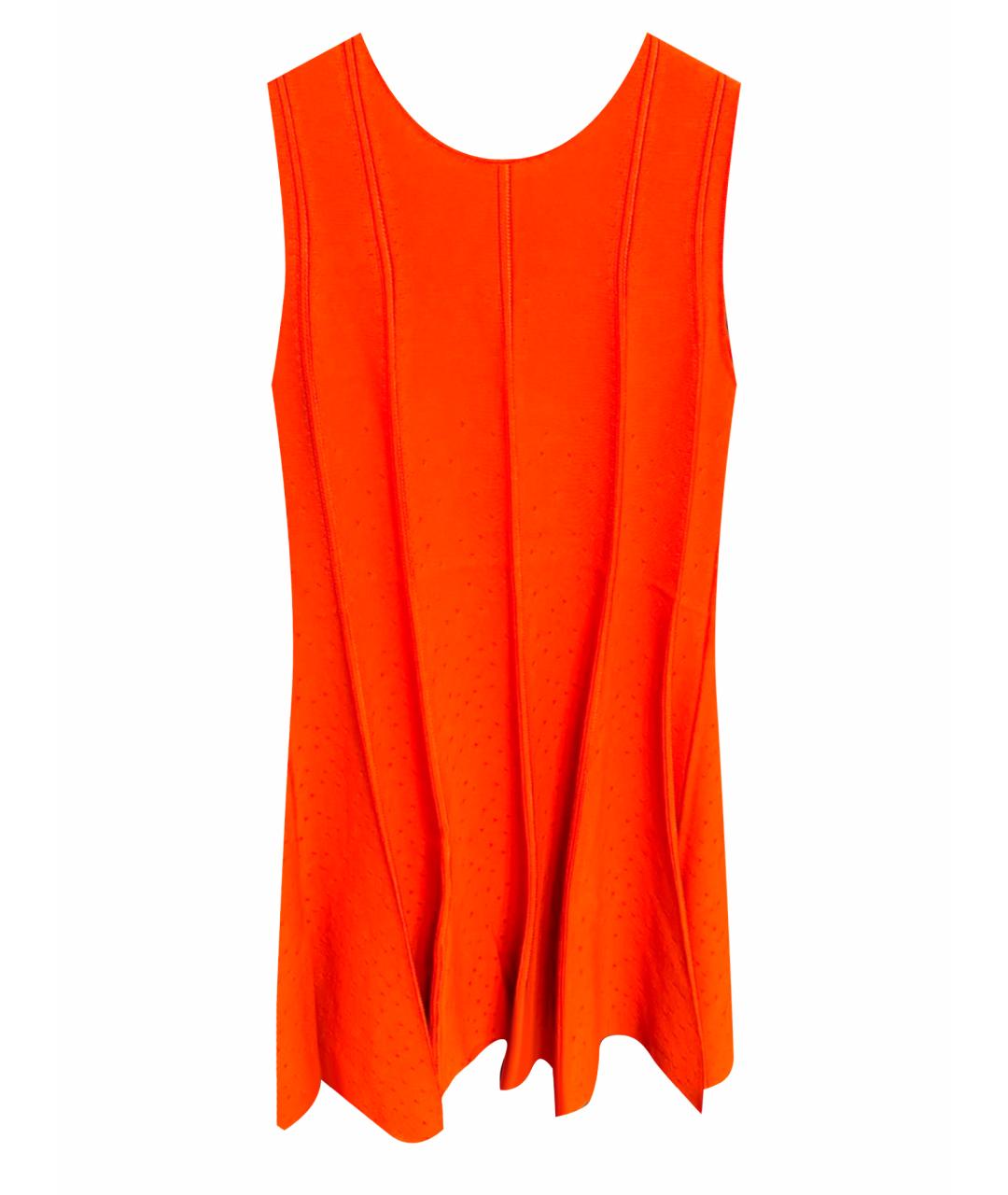 CHRISTIAN DIOR PRE-OWNED Оранжевое вискозное повседневное платье, фото 1