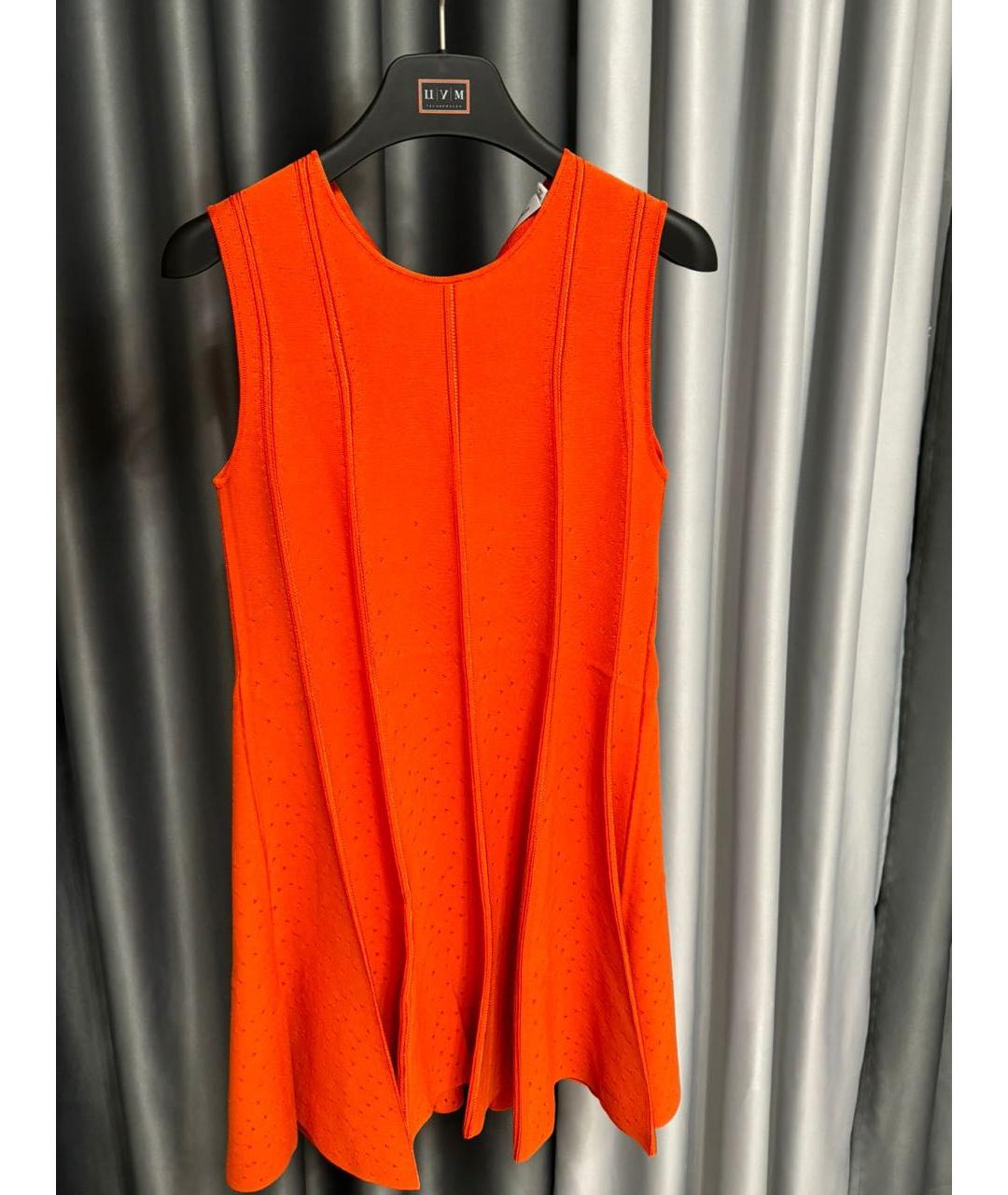 CHRISTIAN DIOR PRE-OWNED Оранжевое вискозное повседневное платье, фото 6