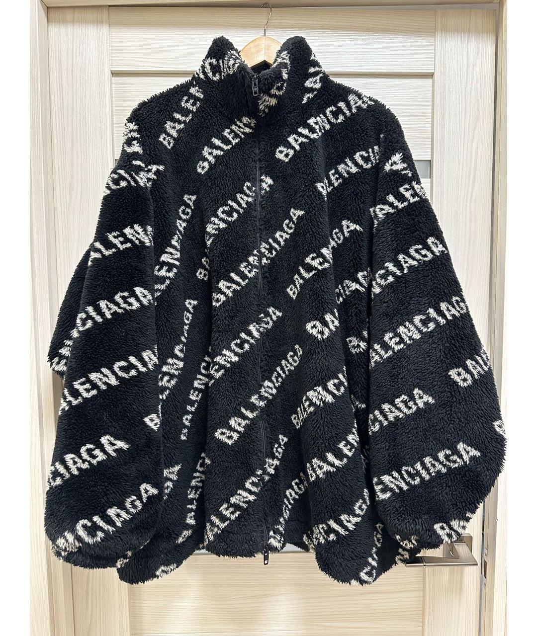 BALENCIAGA Черная меховая шуба, фото 5