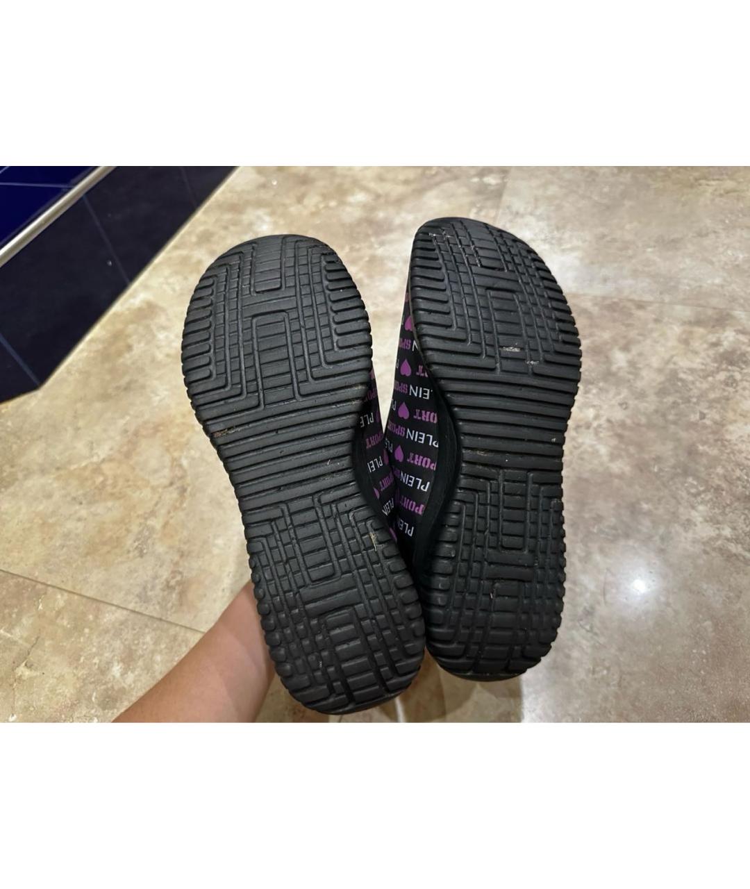 PLEIN SPORT Черные текстильные кроссовки, фото 6
