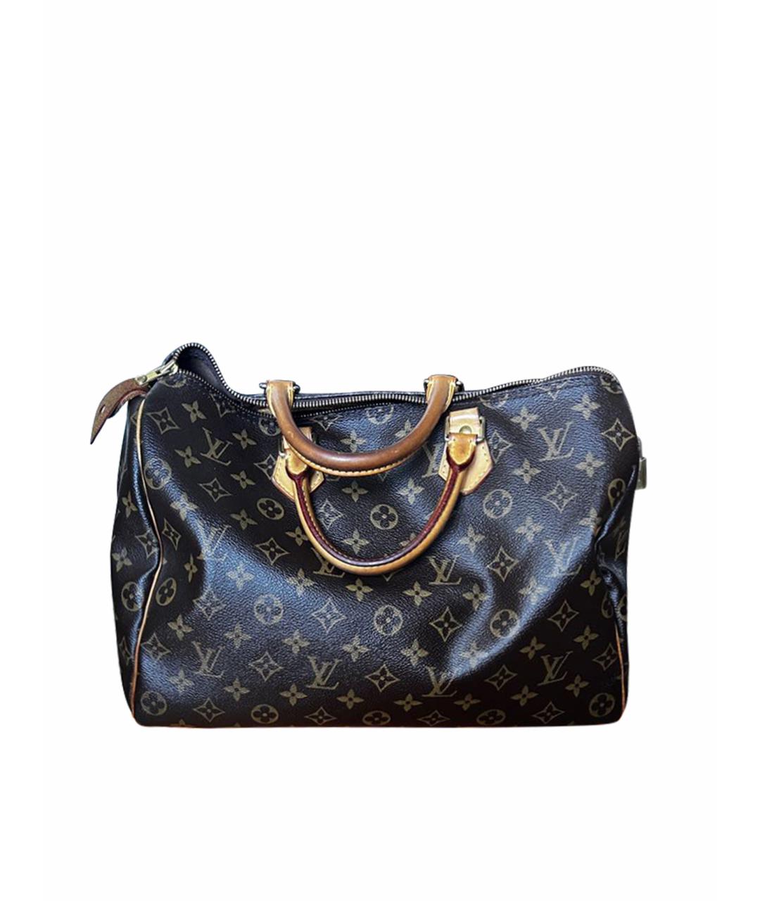 LOUIS VUITTON PRE-OWNED Коричневая сумка с короткими ручками, фото 1