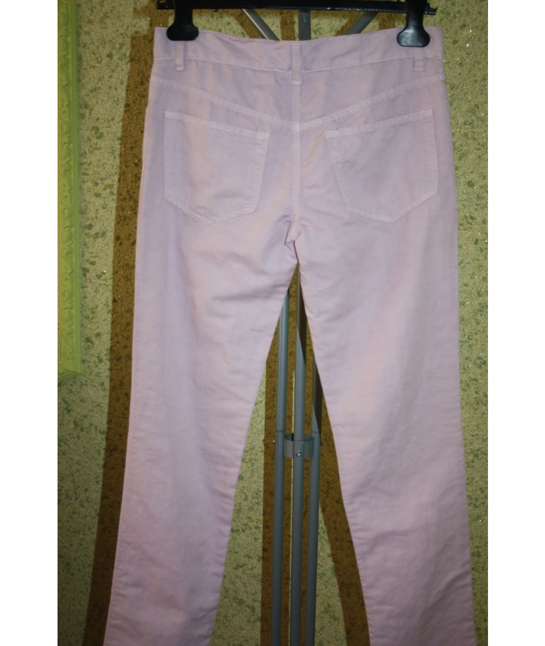 JOHN RICHMOND Розовые хлопковые брюки узкие, фото 2