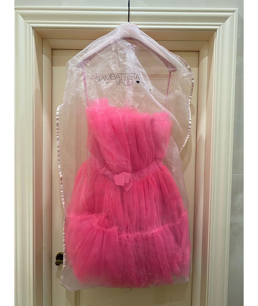 GIAMBATTISTA VALLI Розовое вечернее платье, фото 7