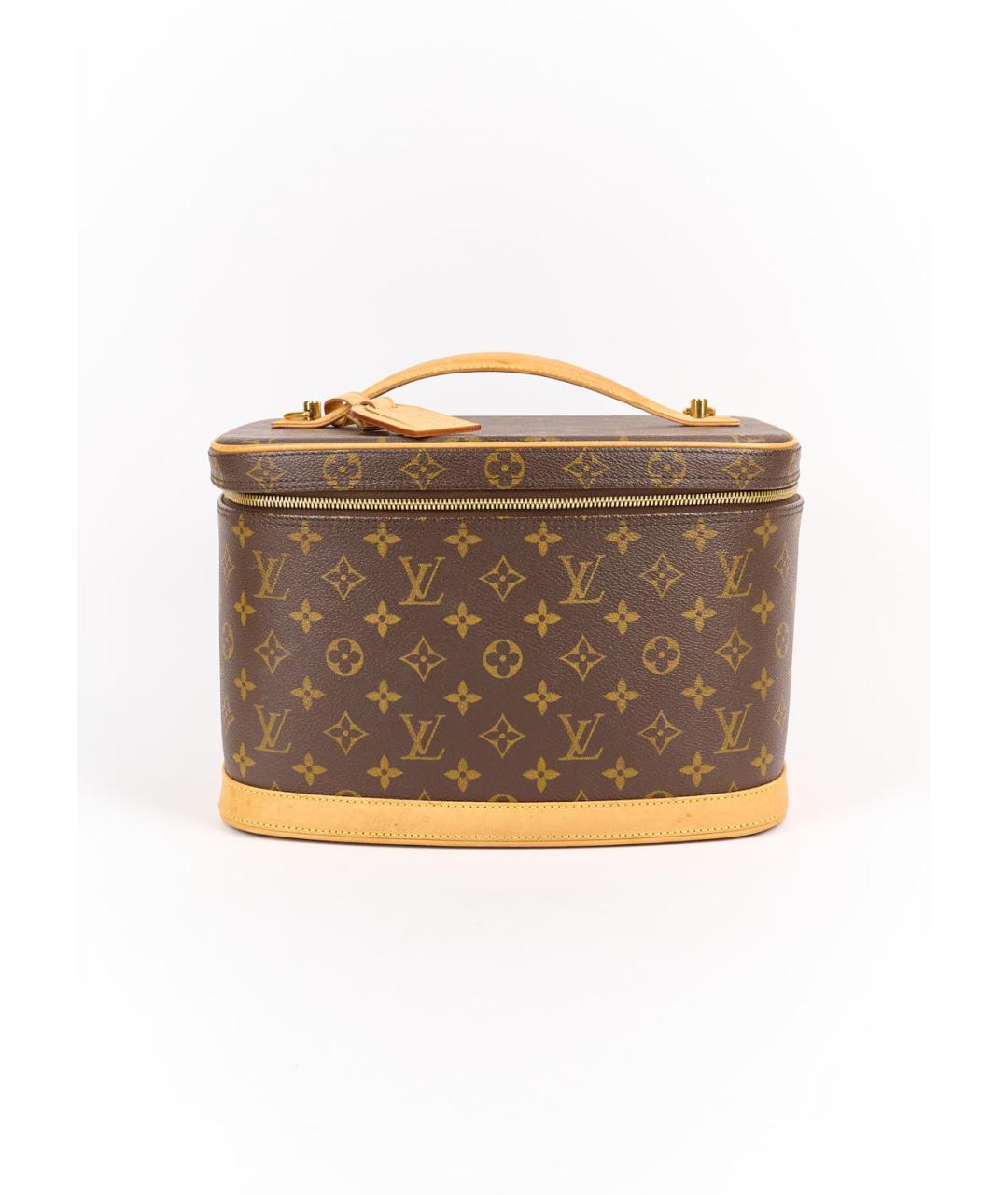 LOUIS VUITTON PRE-OWNED Коричневая косметичка, фото 10