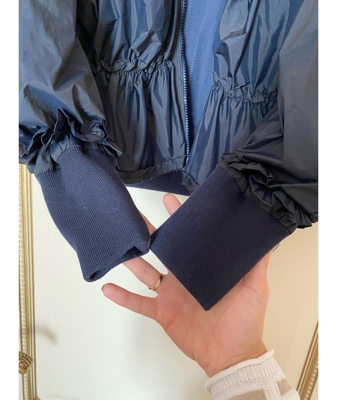 ERMANNO ERMANNO Темно-синяя полиэстеровая куртка, фото 3