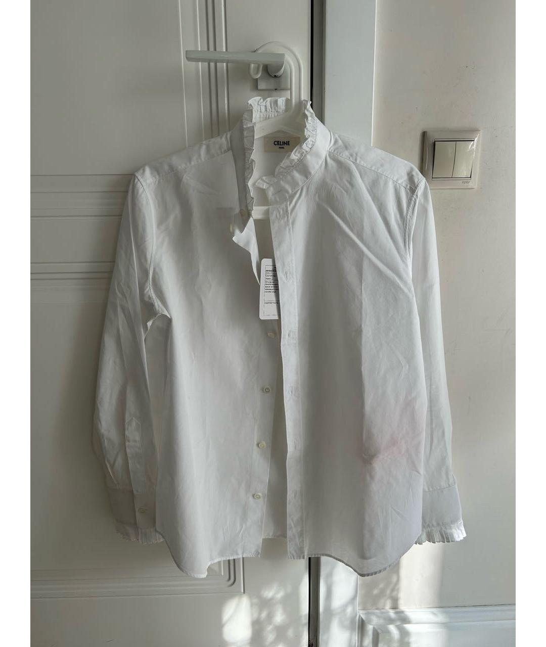 CELINE PRE-OWNED Белая хлопковая рубашка, фото 6
