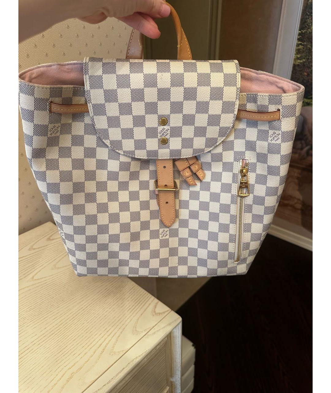 LOUIS VUITTON PRE-OWNED Белый рюкзак, фото 9