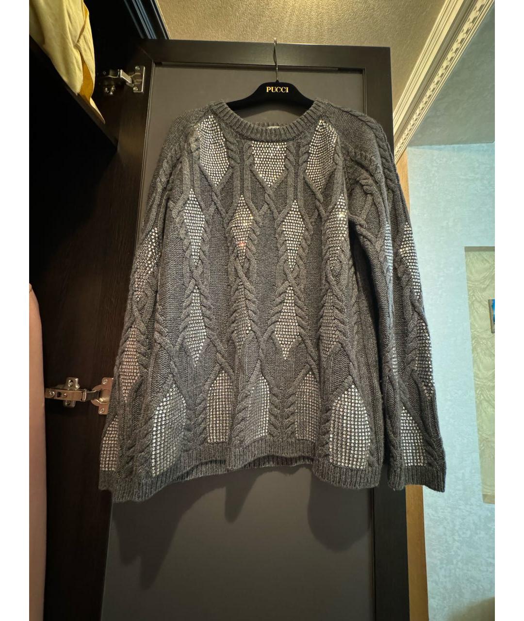 ROCCO P. Серый кашемировый джемпер / свитер, фото 2