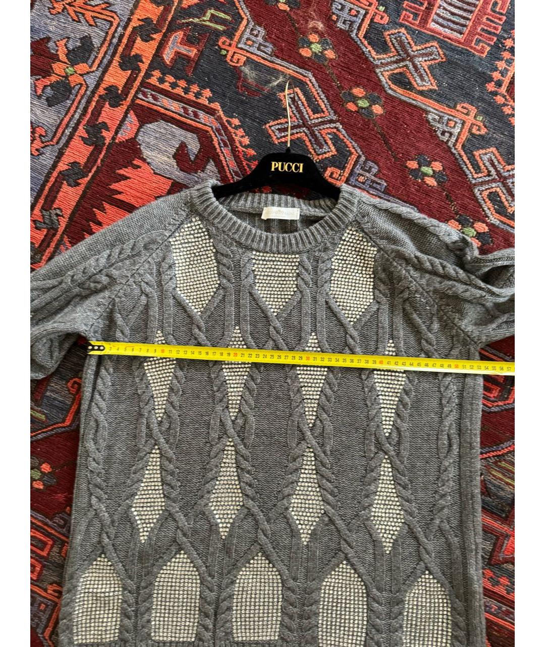 ROCCO P. Серый кашемировый джемпер / свитер, фото 5