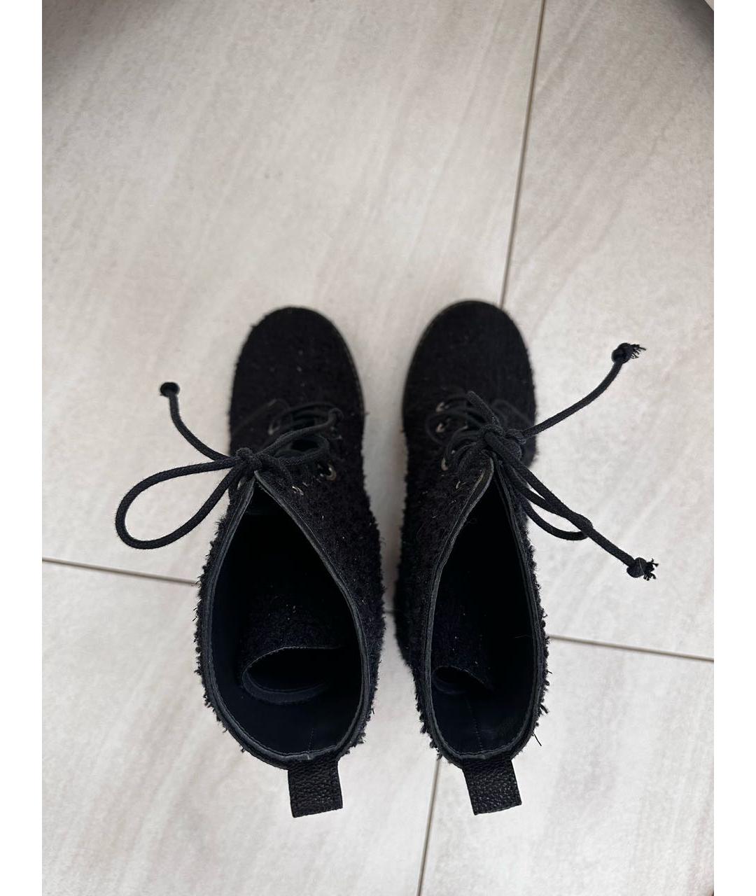 STUART WEITZMAN Черные текстильные ботинки, фото 3