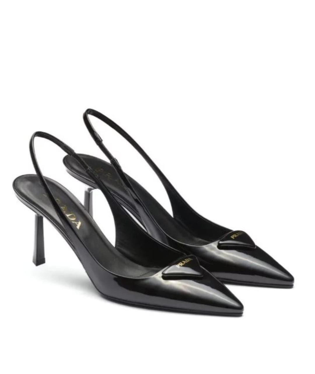 PRADA Черные кожаные туфли, фото 9
