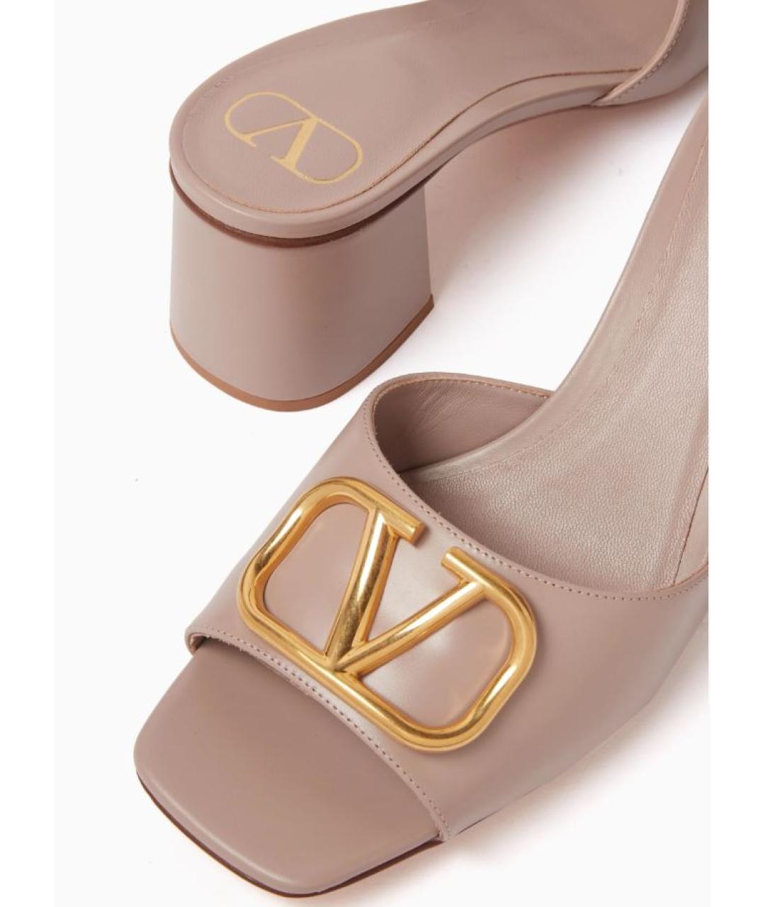 VALENTINO Бежевые мюли, фото 3