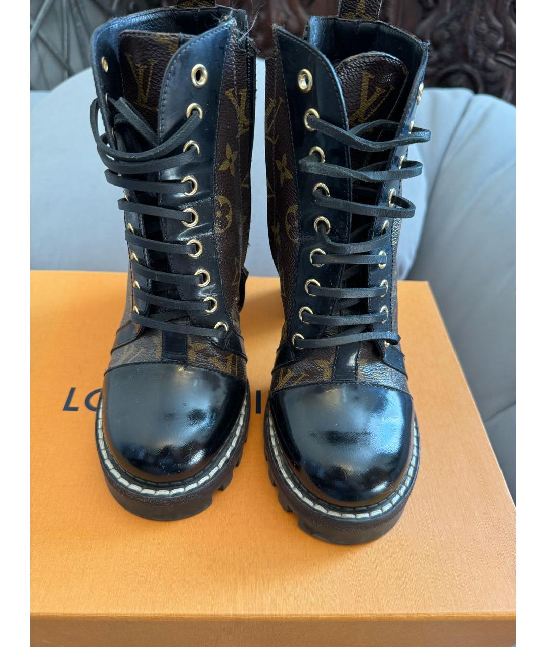 LOUIS VUITTON Коричневые ботинки, фото 3