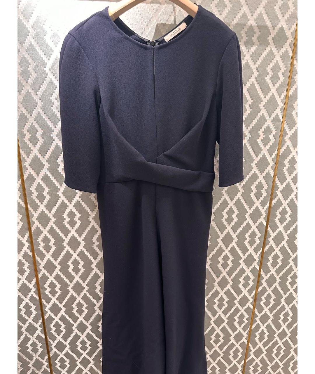 DOROTHEE SCHUMACHER Темно-синее вискозное повседневное платье, фото 5