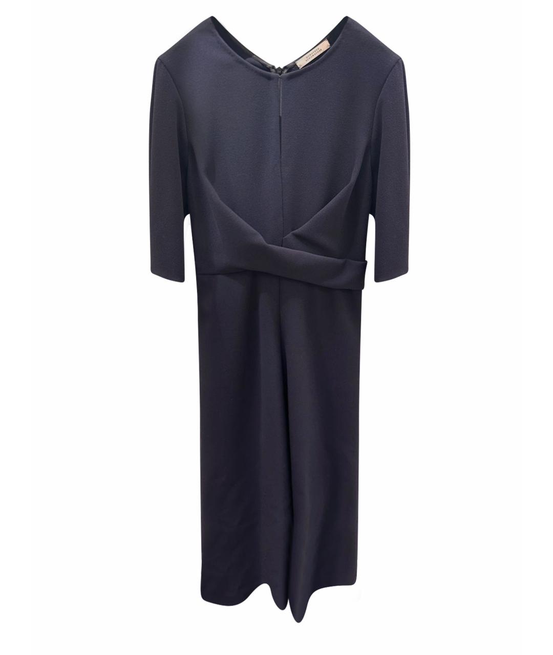DOROTHEE SCHUMACHER Темно-синее вискозное повседневное платье, фото 1