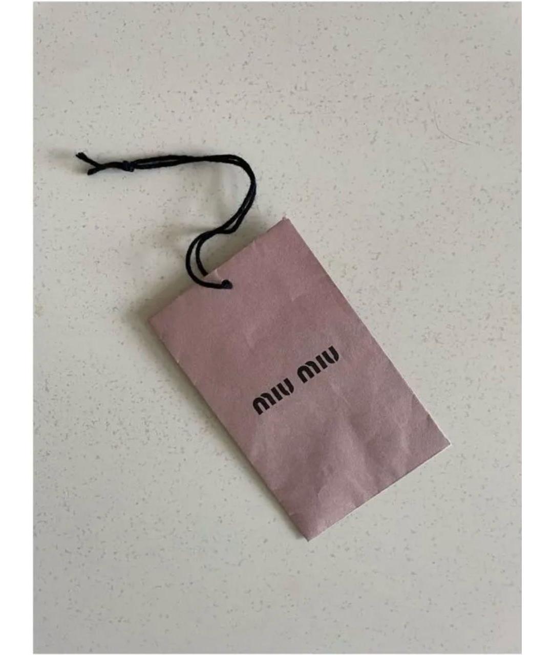 MIU MIU Розовая юбка мини, фото 6