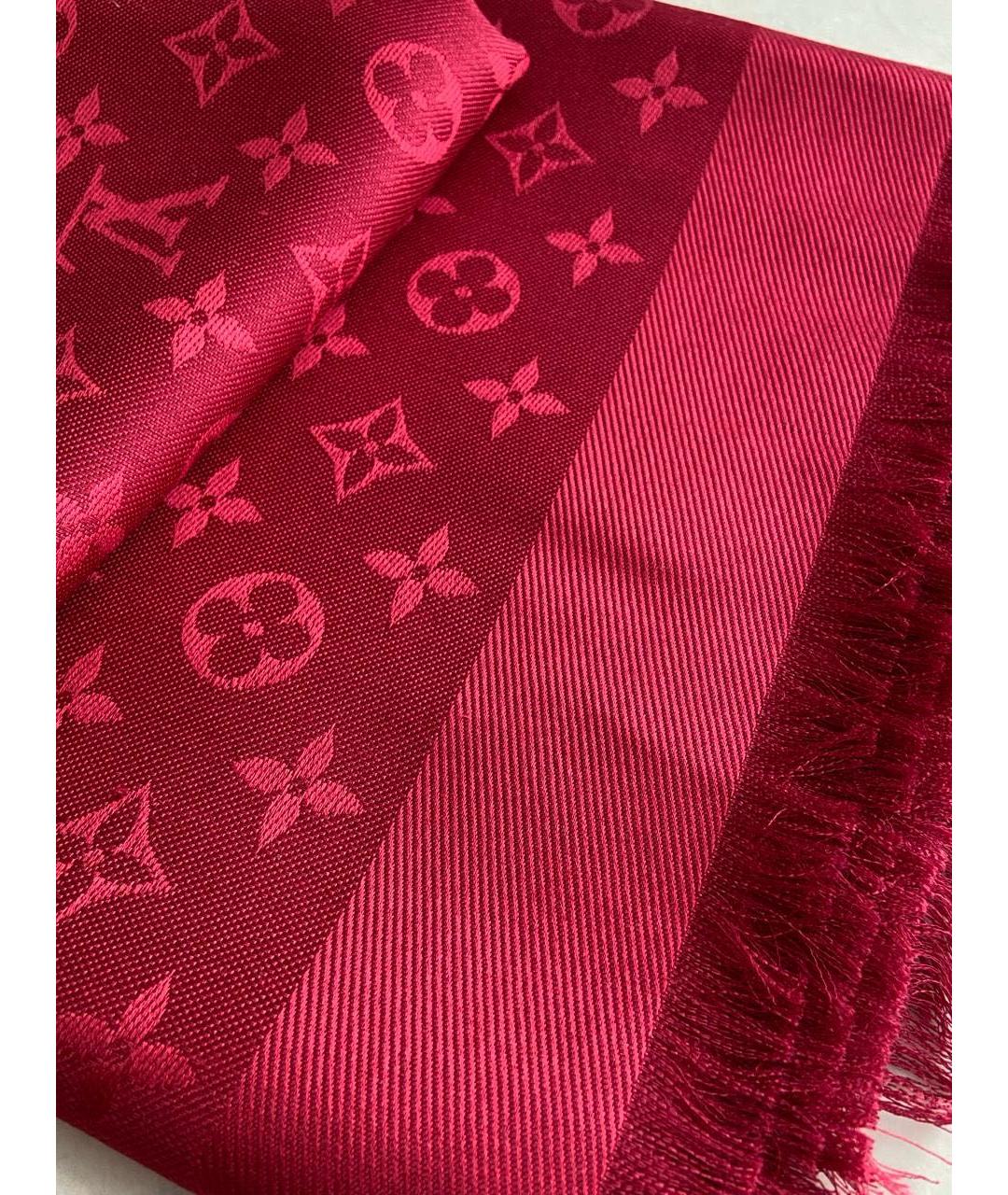 LOUIS VUITTON PRE-OWNED Красный шерстяной платок, фото 2