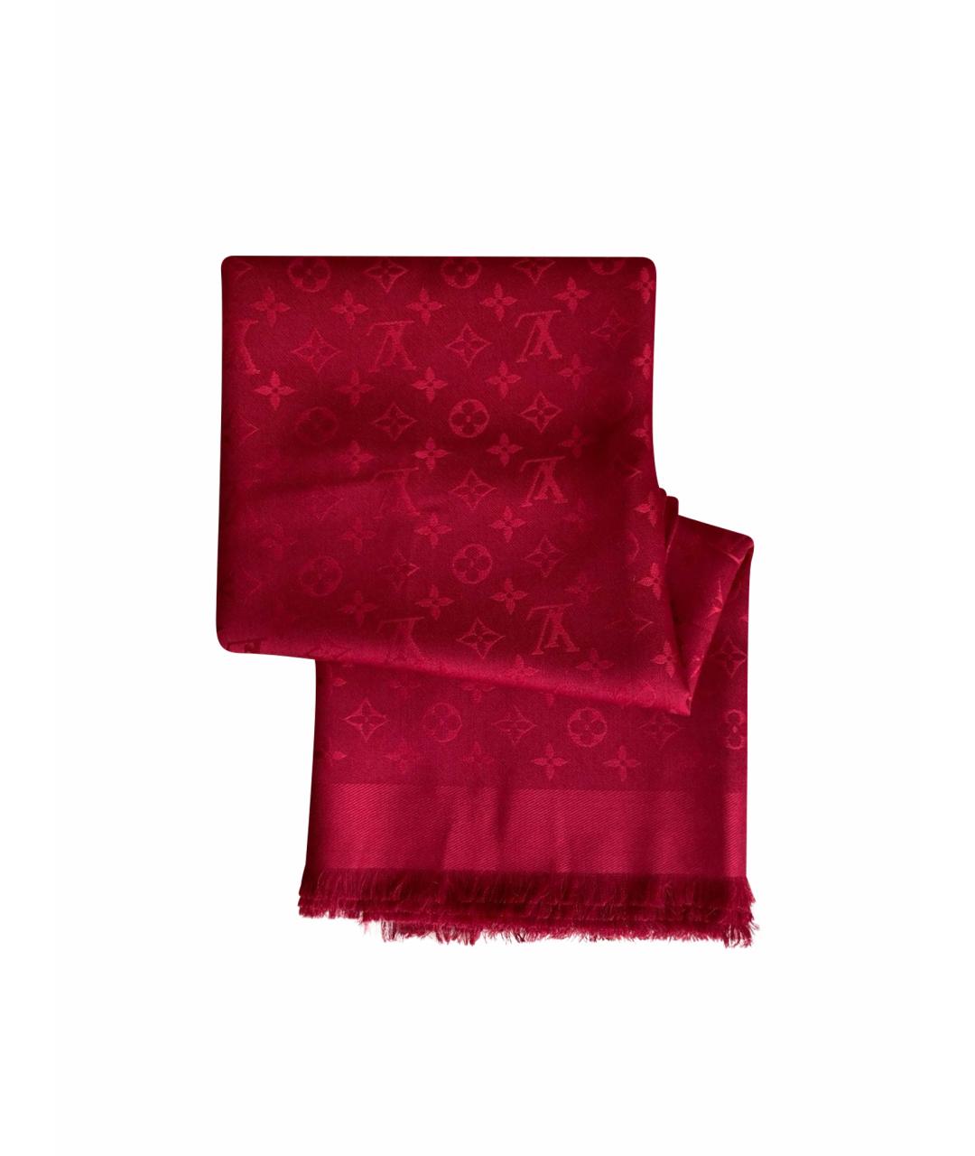 LOUIS VUITTON PRE-OWNED Красный шерстяной платок, фото 1